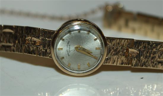 Favro-Leuba ladies 9ct gold wristwatch